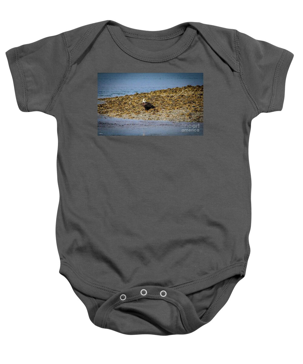Eagles Baby Onesie featuring the photograph Eagles in Sitka Alaska by Veronica Batterson
