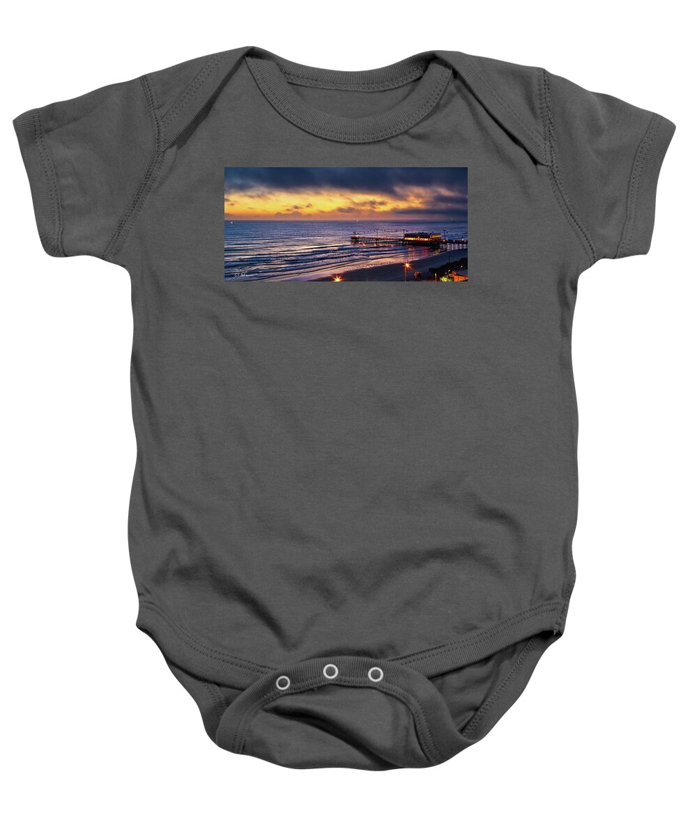 Beach Baby Onesie featuring the photograph Early Morning In Daytona Beach by Christopher Holmes