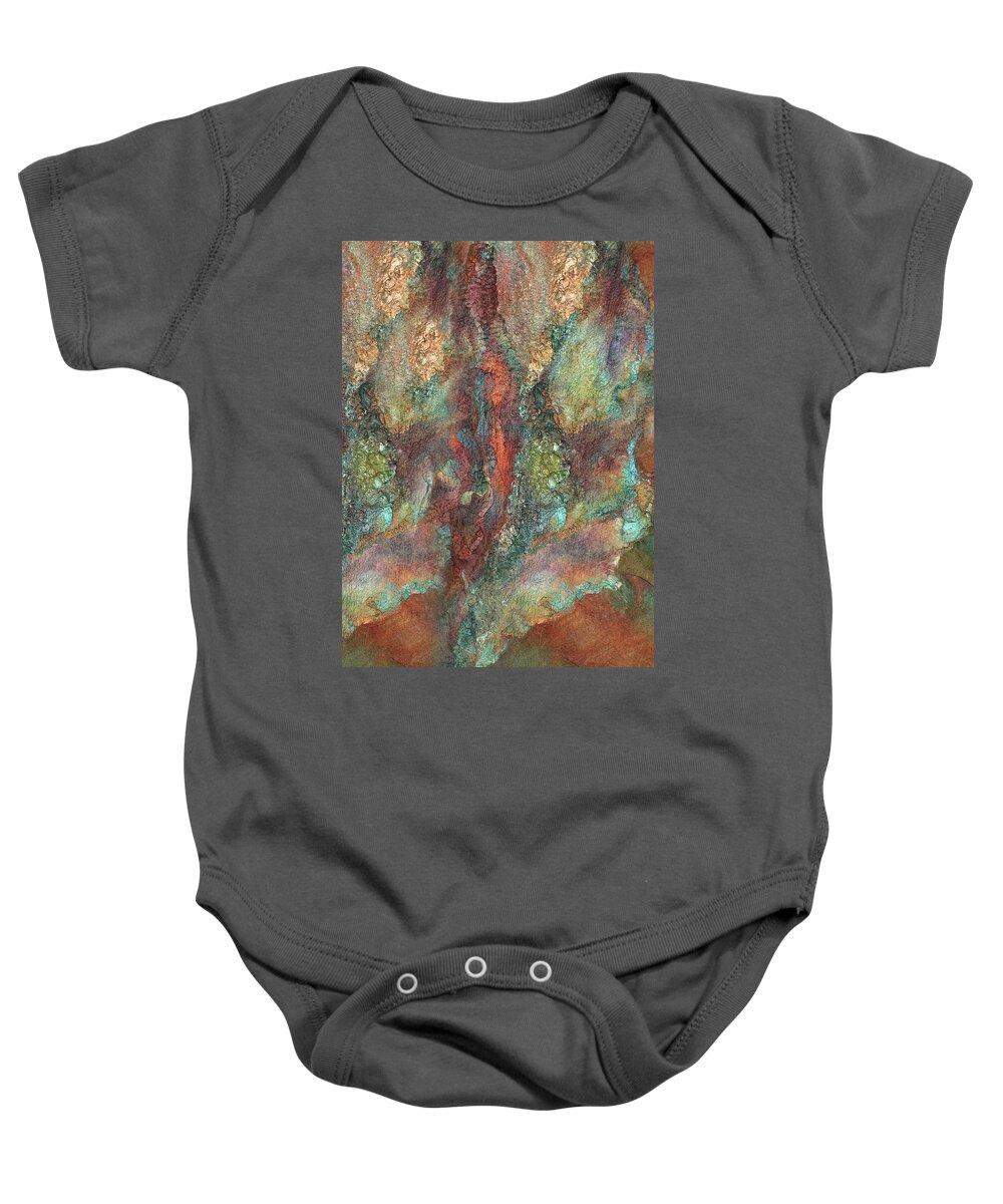 Russian Artists New Wave Baby Onesie featuring the photograph Earth of India 1 by Marina Shkolnik