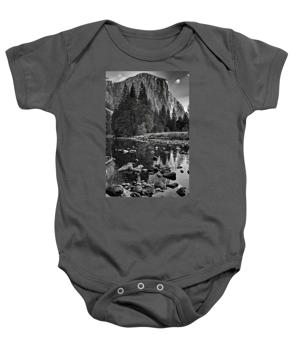 Yosemite Baby Onesie featuring the photograph El Capitan Yosemite National Park by Lawrence Knutsson
