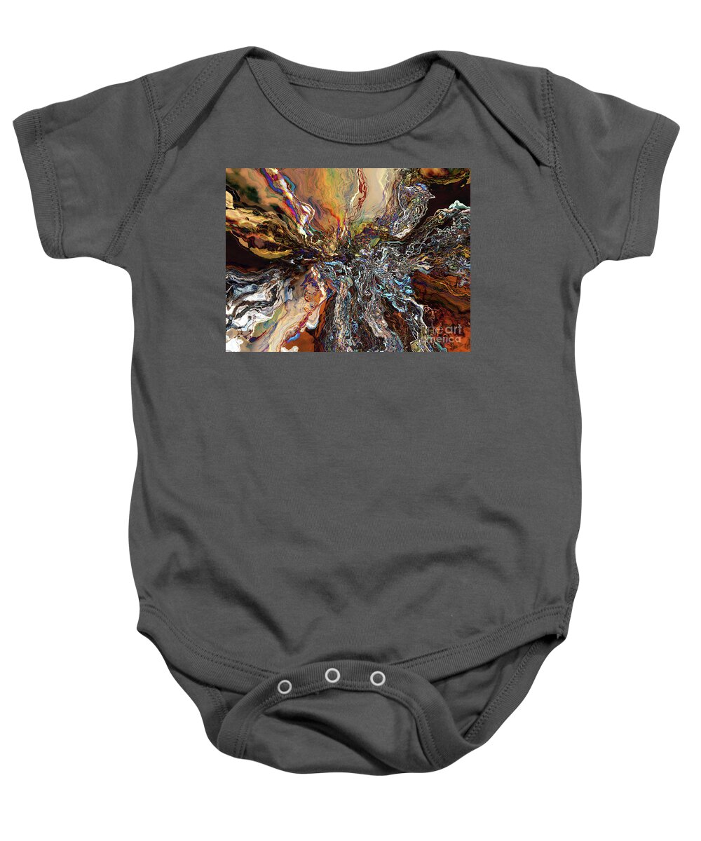 Contemporary Baby Onesie featuring the digital art Electrical Storm by Phil Perkins