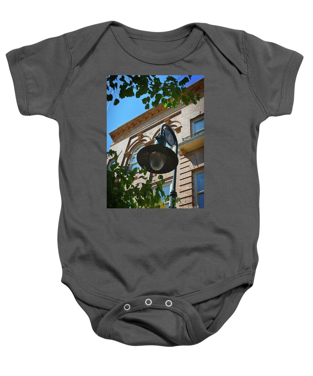 Scenic Tours Baby Onesie featuring the photograph Electrifying Architecture by Skip Willits