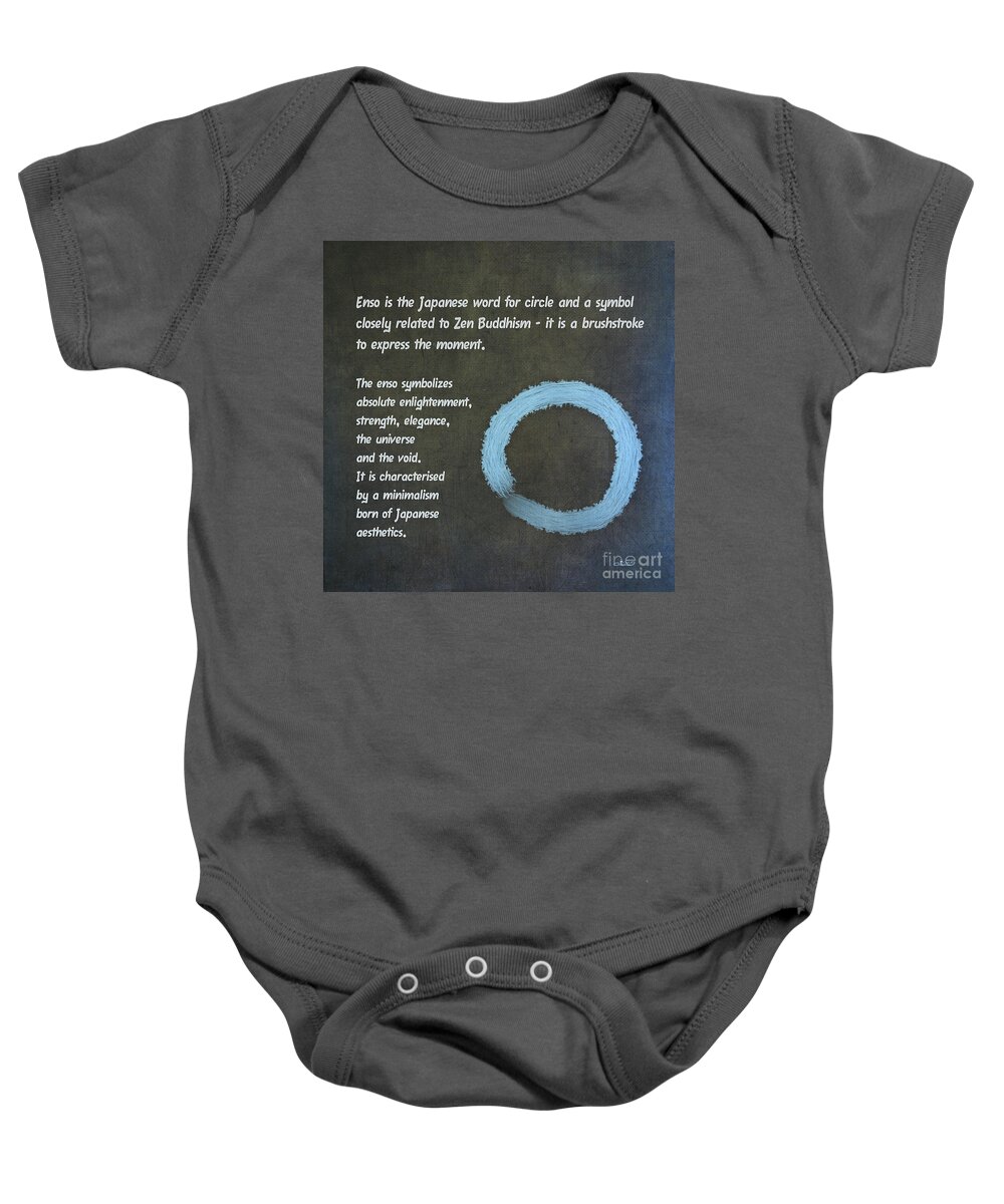 Painting Baby Onesie featuring the painting Enso Meaning by Jutta Maria Pusl