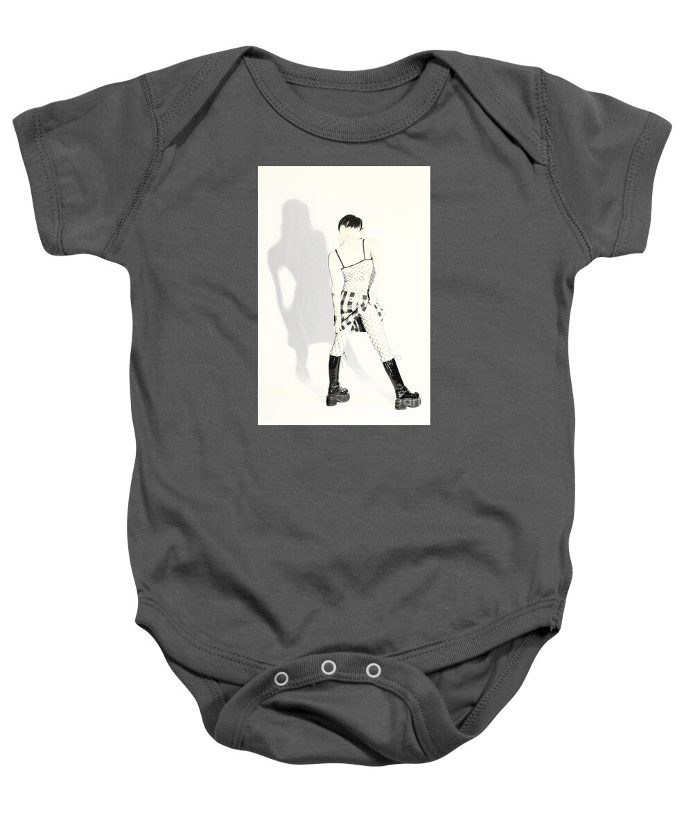 Fetish Photographs Baby Onesie featuring the photograph Evil Twin by Robert WK Clark