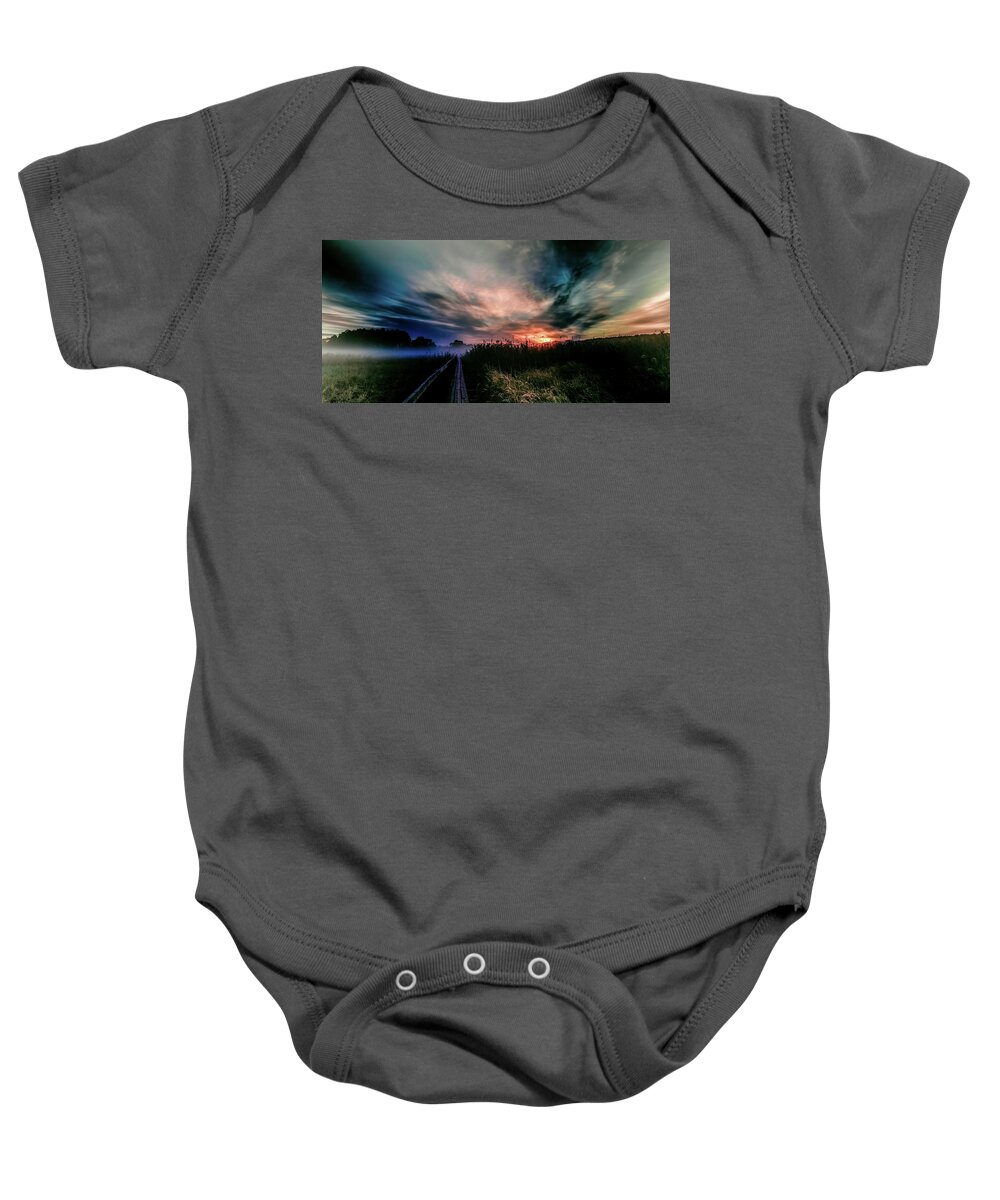 Explosive Baby Onesie featuring the photograph Explosive morning #H0 by Leif Sohlman