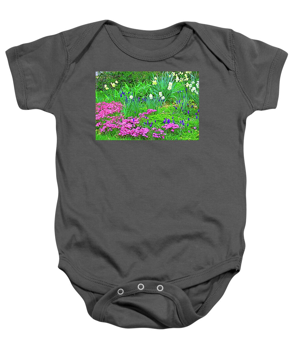 Flower Baby Onesie featuring the photograph Expressionalism Garden Escape by Aimee L Maher ALM GALLERY