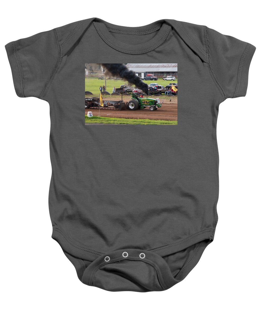 John Deere Baby Onesie featuring the photograph Eye of the Tiger by Holden The Moment