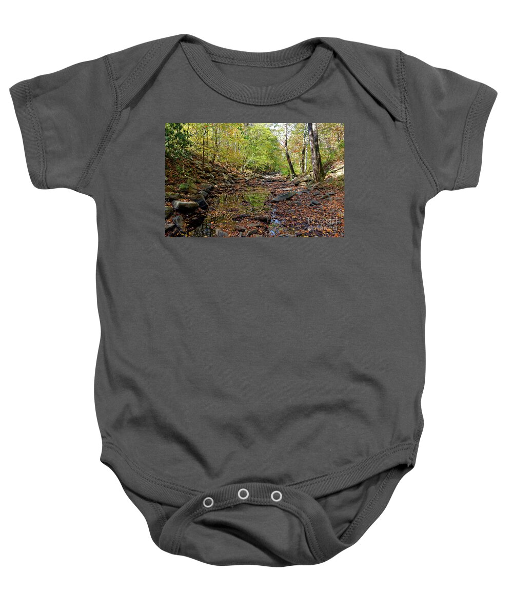 Water Reflections Baby Onesie featuring the photograph Fall Magic by Paul Mashburn