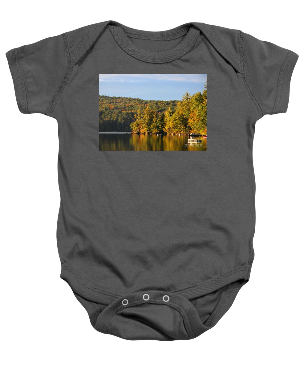 2012 Baby Onesie featuring the photograph Fall Reflection by Mike Mooney