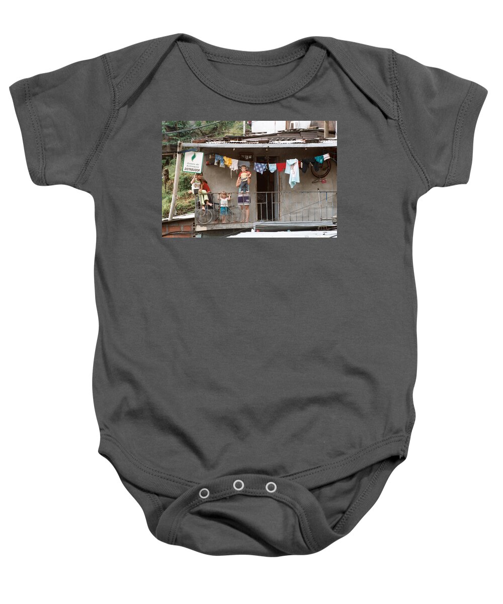 Girl Baby Onesie featuring the photograph Family Business by David Cardona
