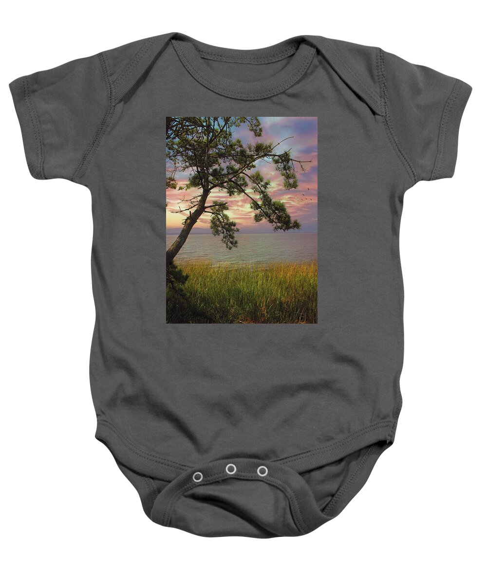 Maryland Baby Onesie featuring the photograph Farewell to another Day by John Rivera