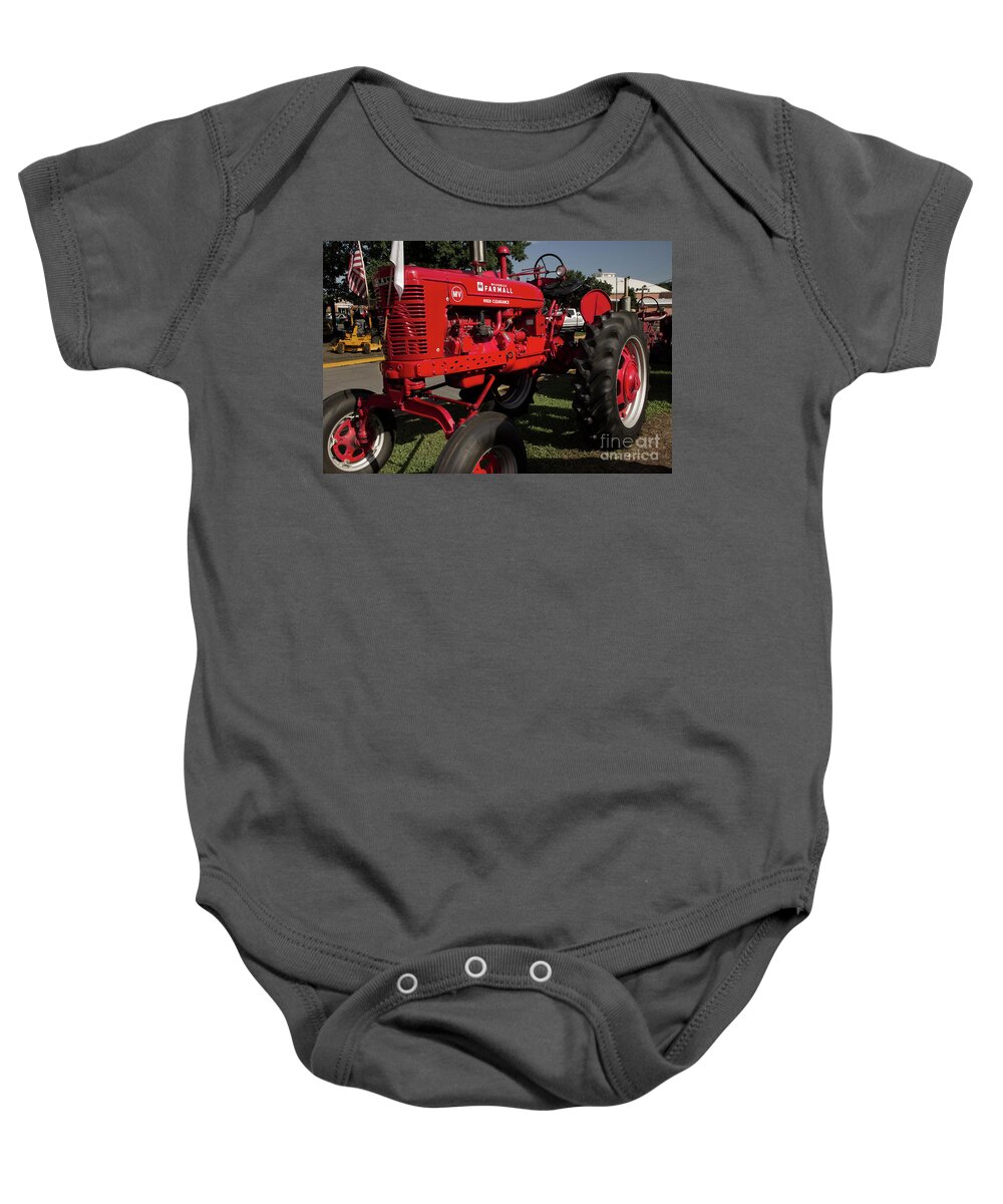 Tractor Baby Onesie featuring the photograph Farmall High Clearance by Mike Eingle