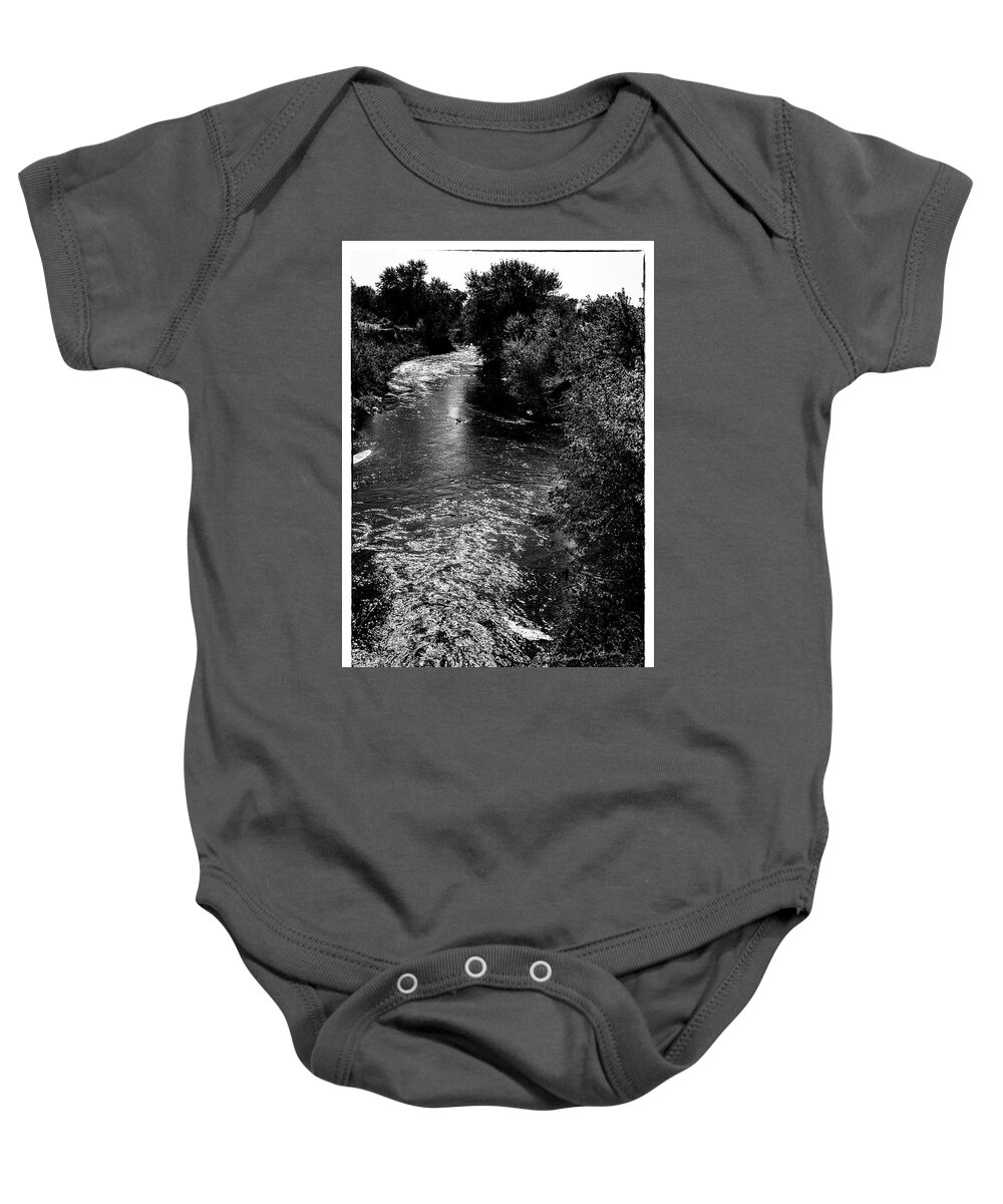 River Baby Onesie featuring the photograph Fast Running River by Ed Peterson