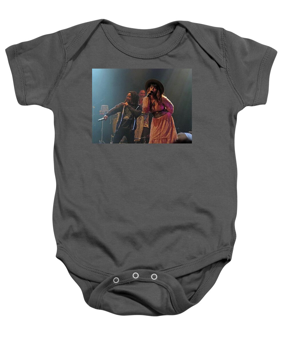 Thievery Corporation Baby Onesie featuring the photograph Feel the music by Aaron Martens