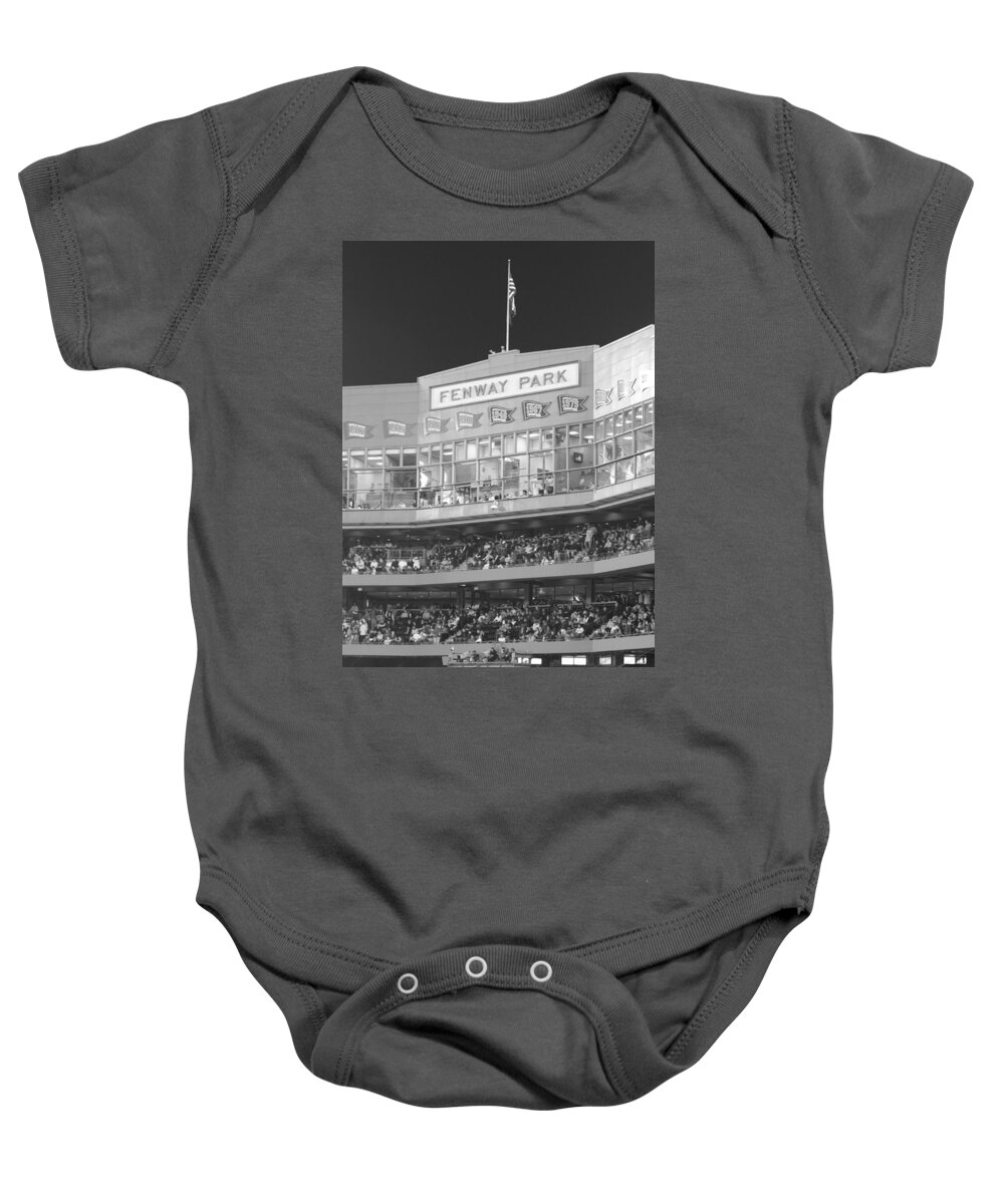 Fenway Park Baby Onesie featuring the photograph Fenway Park by Lauri Novak