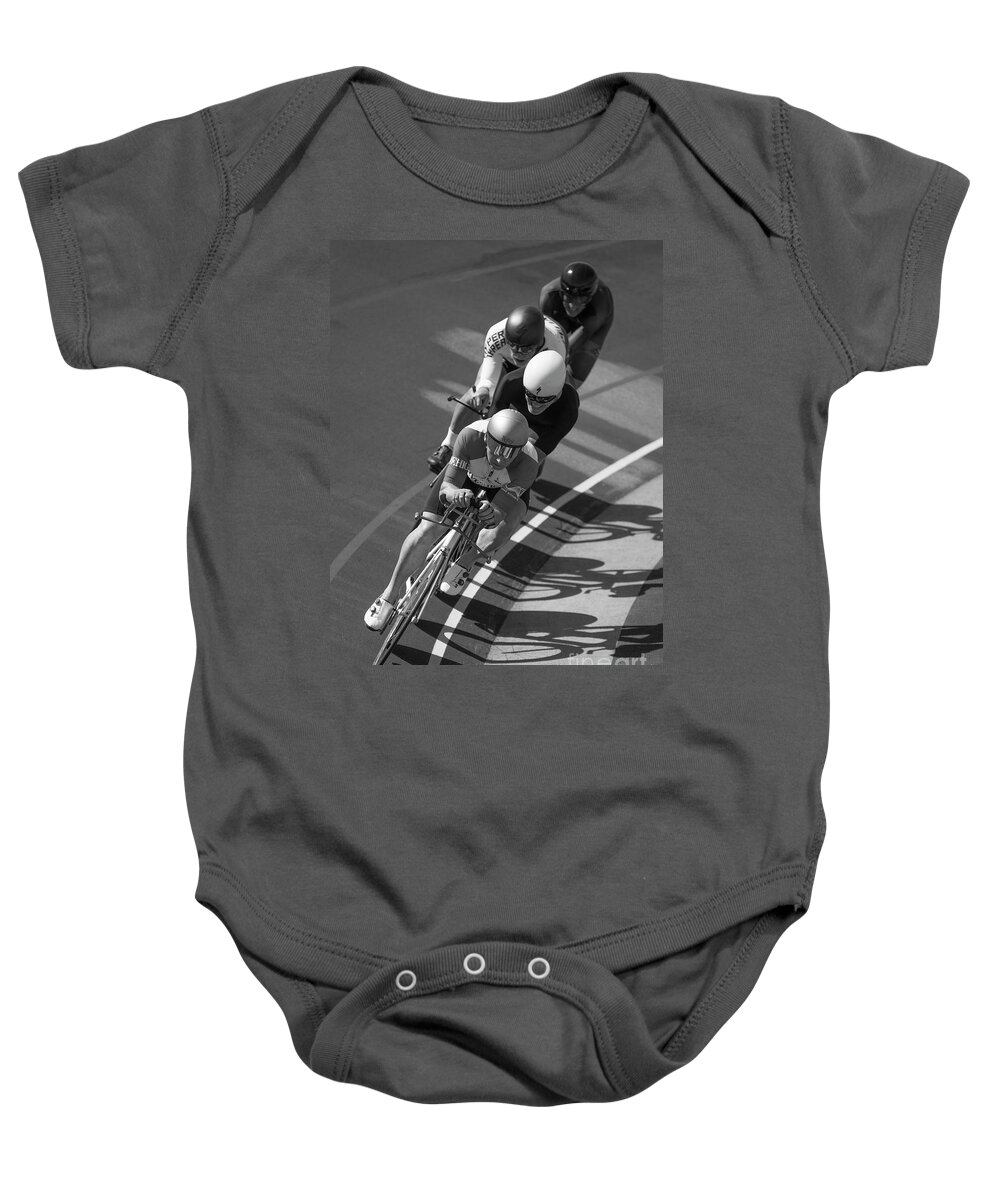 San Diego Baby Onesie featuring the photograph Final Turn by Dusty Wynne