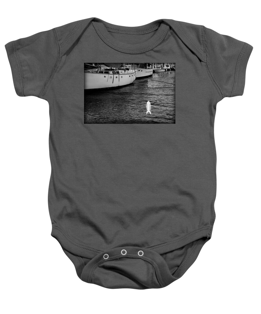 Marathon Florida Baby Onesie featuring the photograph Fish Bait by Laurie Perry