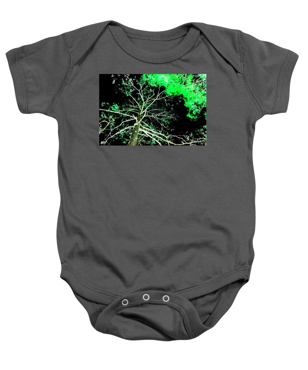 Hdr Photograph Baby Onesie featuring the photograph Florida Tree Tops by Gina O'Brien
