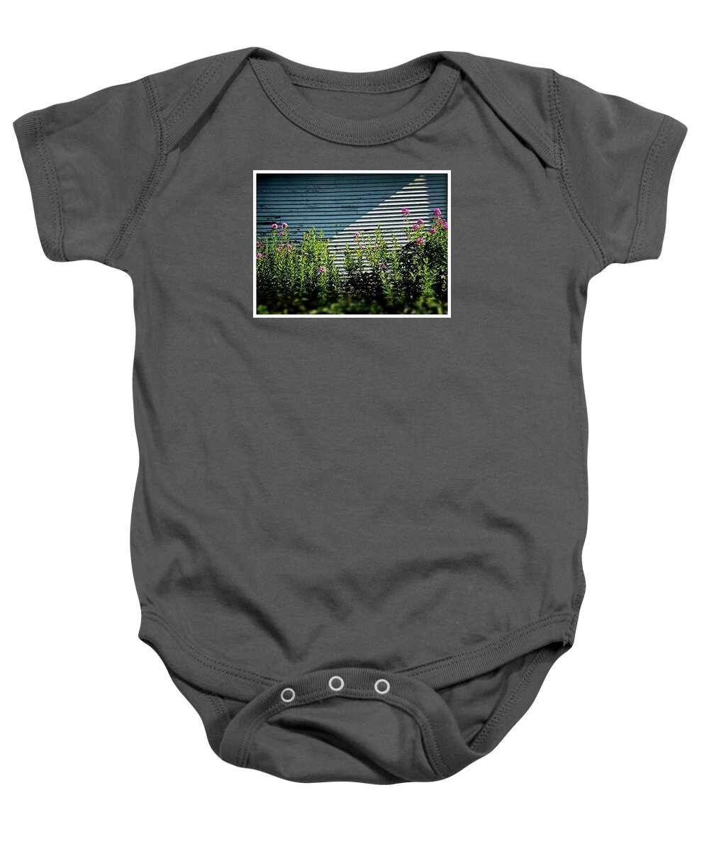 Frank-j-casella Baby Onesie featuring the photograph Flowers Line-up by Frank J Casella