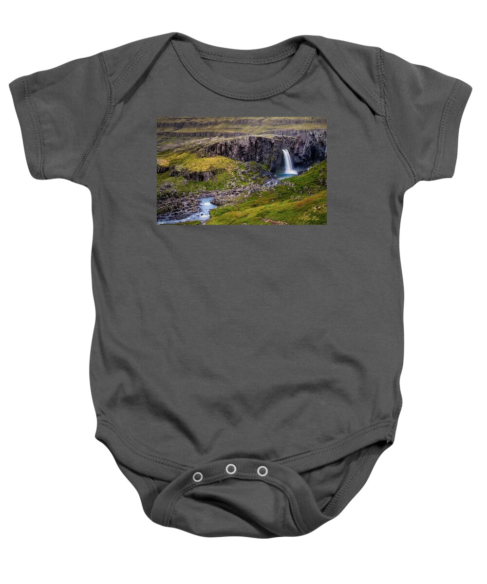 Iceland Baby Onesie featuring the photograph Folaldafoss in Autumn by Rikk Flohr