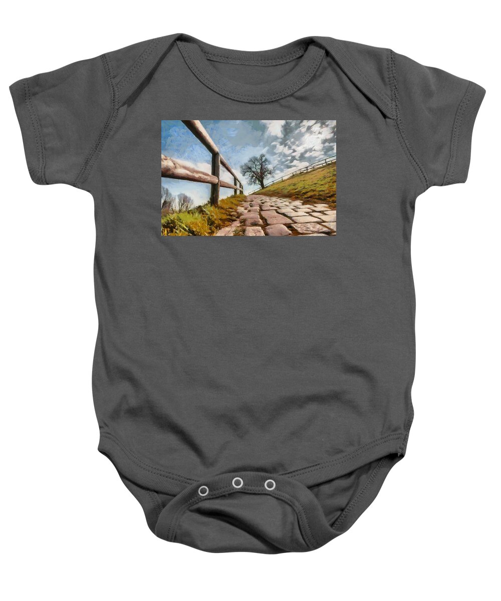 Landscape Baby Onesie featuring the photograph Footpath by Sergey Simanovsky