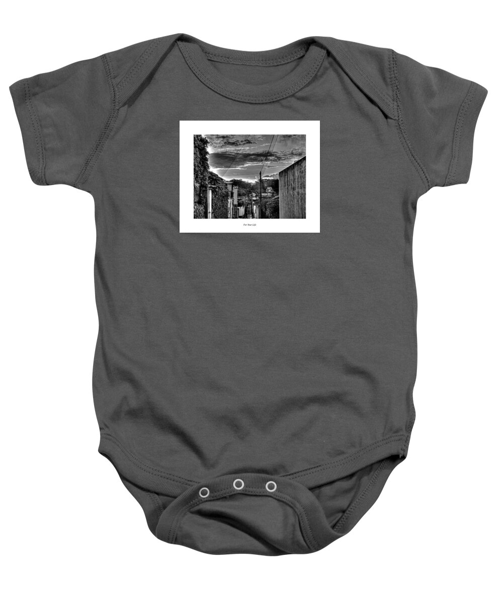 Over Baby Onesie featuring the photograph For Your Life by Joseph Amaral
