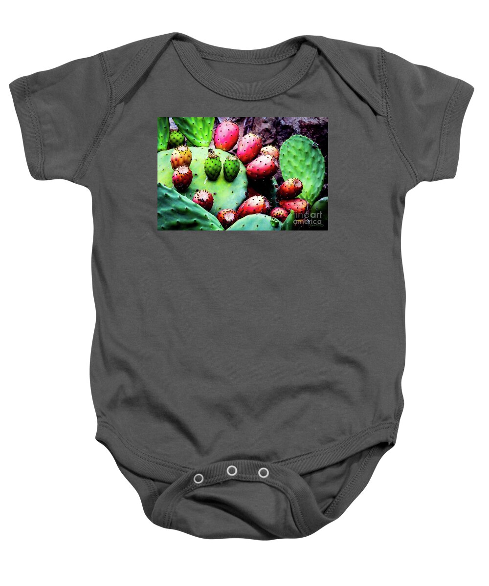 Cactus Baby Onesie featuring the photograph Forbidden Fruit by Adam Morsa