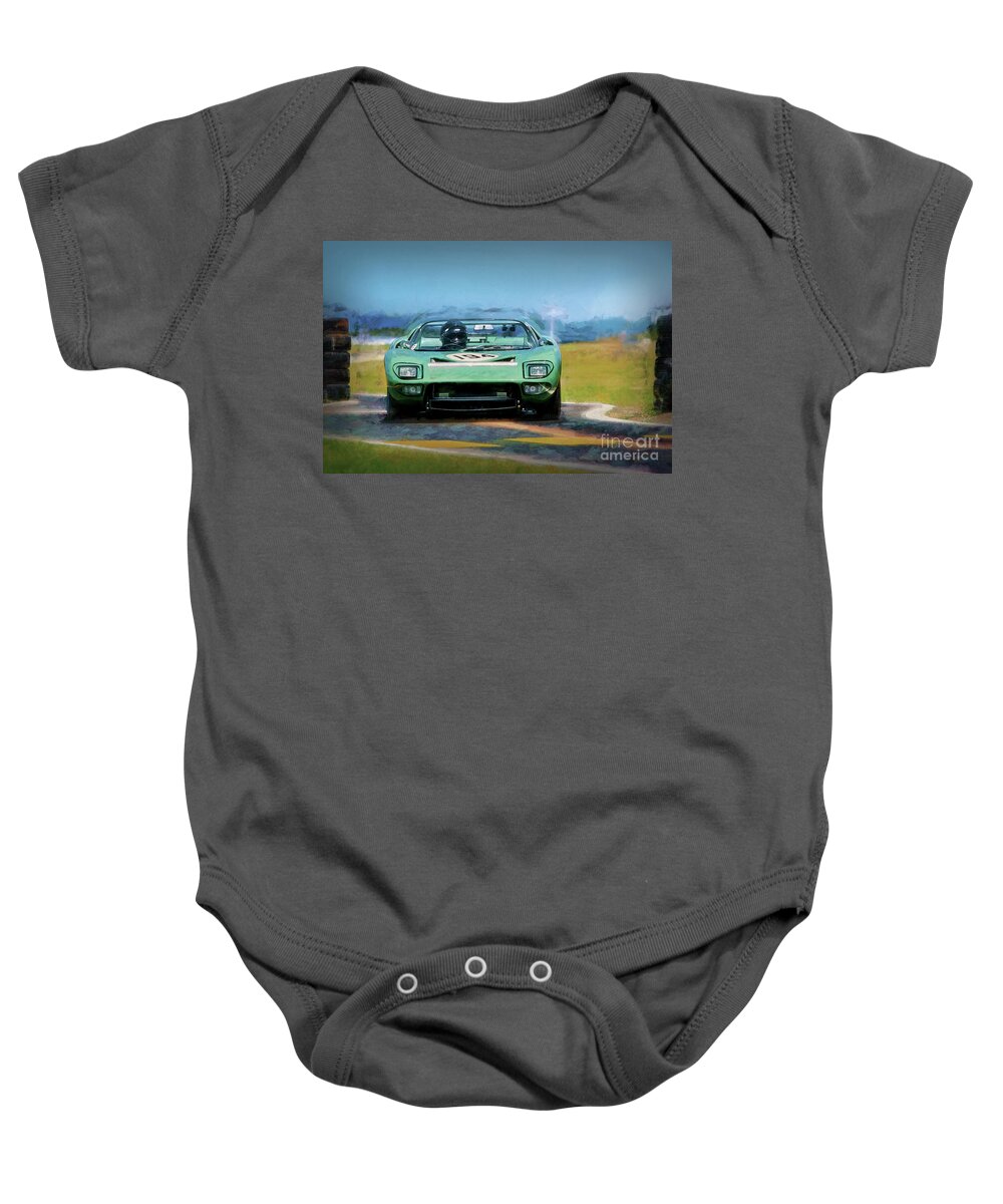 Ford Baby Onesie featuring the photograph Ford GT40 Targa Florio by Stuart Row