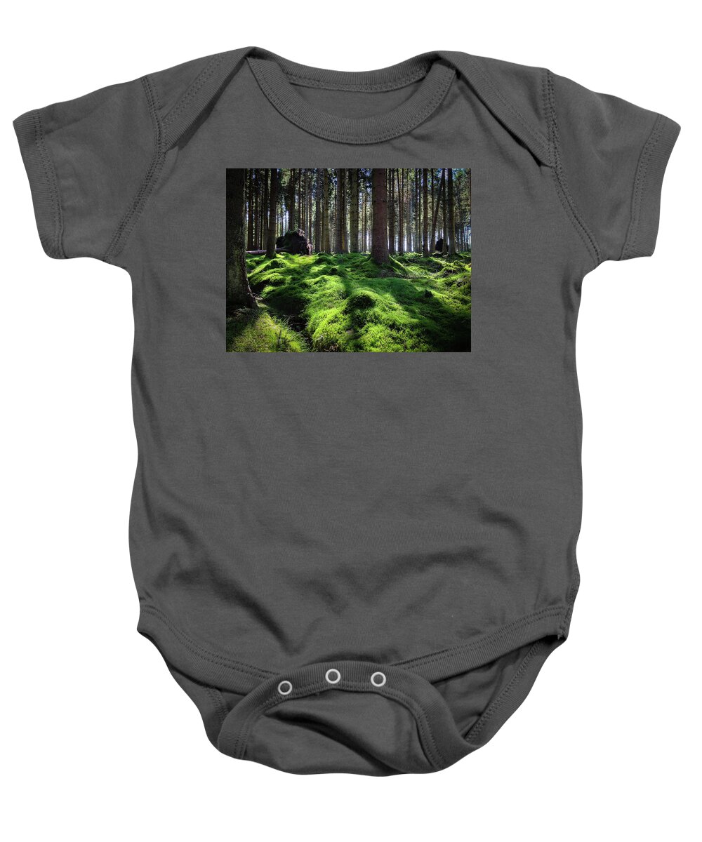 England Baby Onesie featuring the photograph Forest of Verdacy by Geoff Smith
