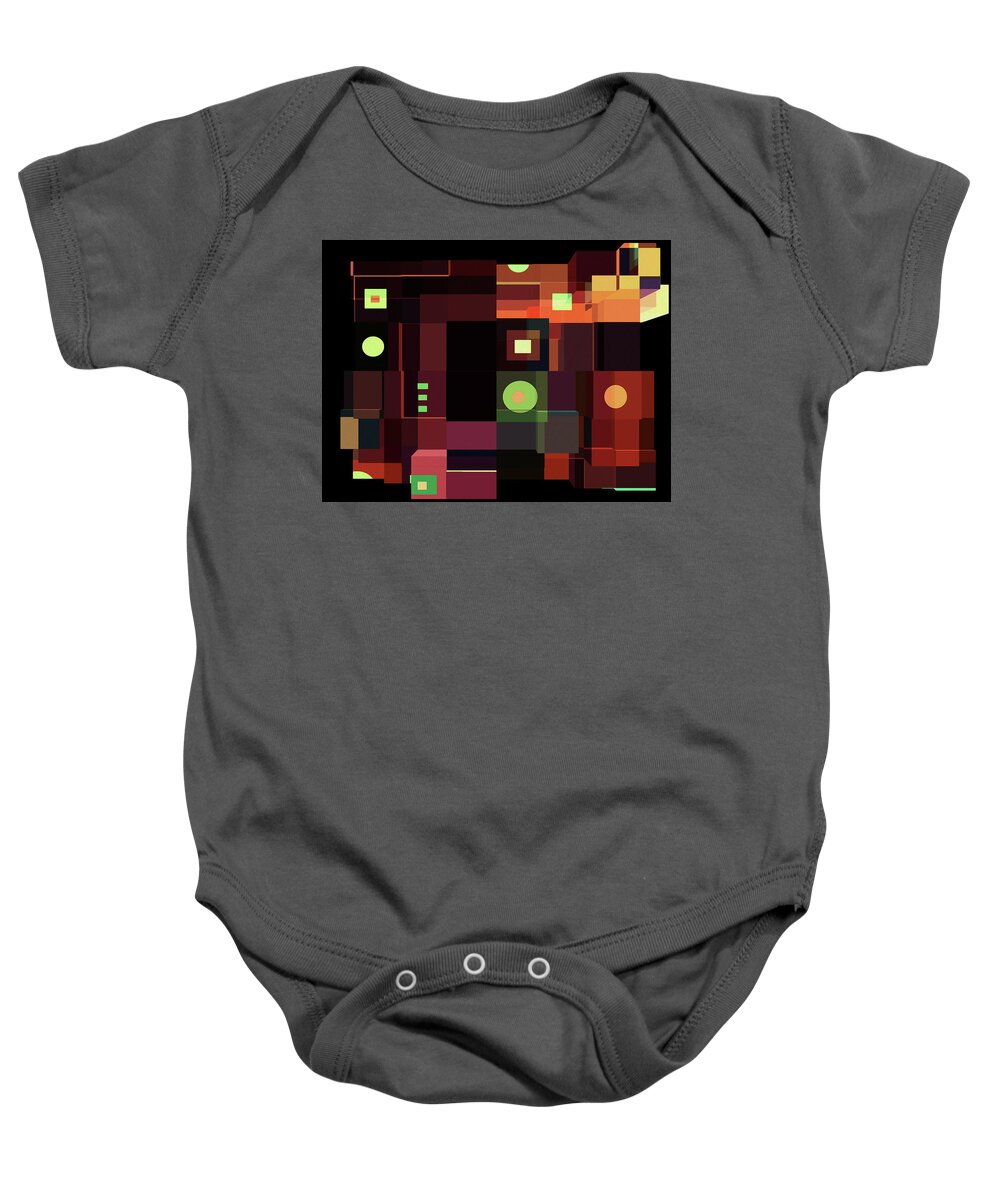 Color Baby Onesie featuring the mixed media Formality 11 by Lynda Lehmann
