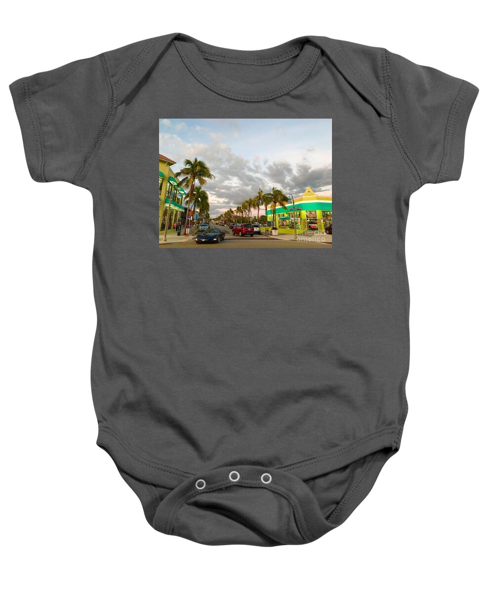 Fort Meyers Baby Onesie featuring the photograph Fort Meyers, Florida by Suzanne Lorenz