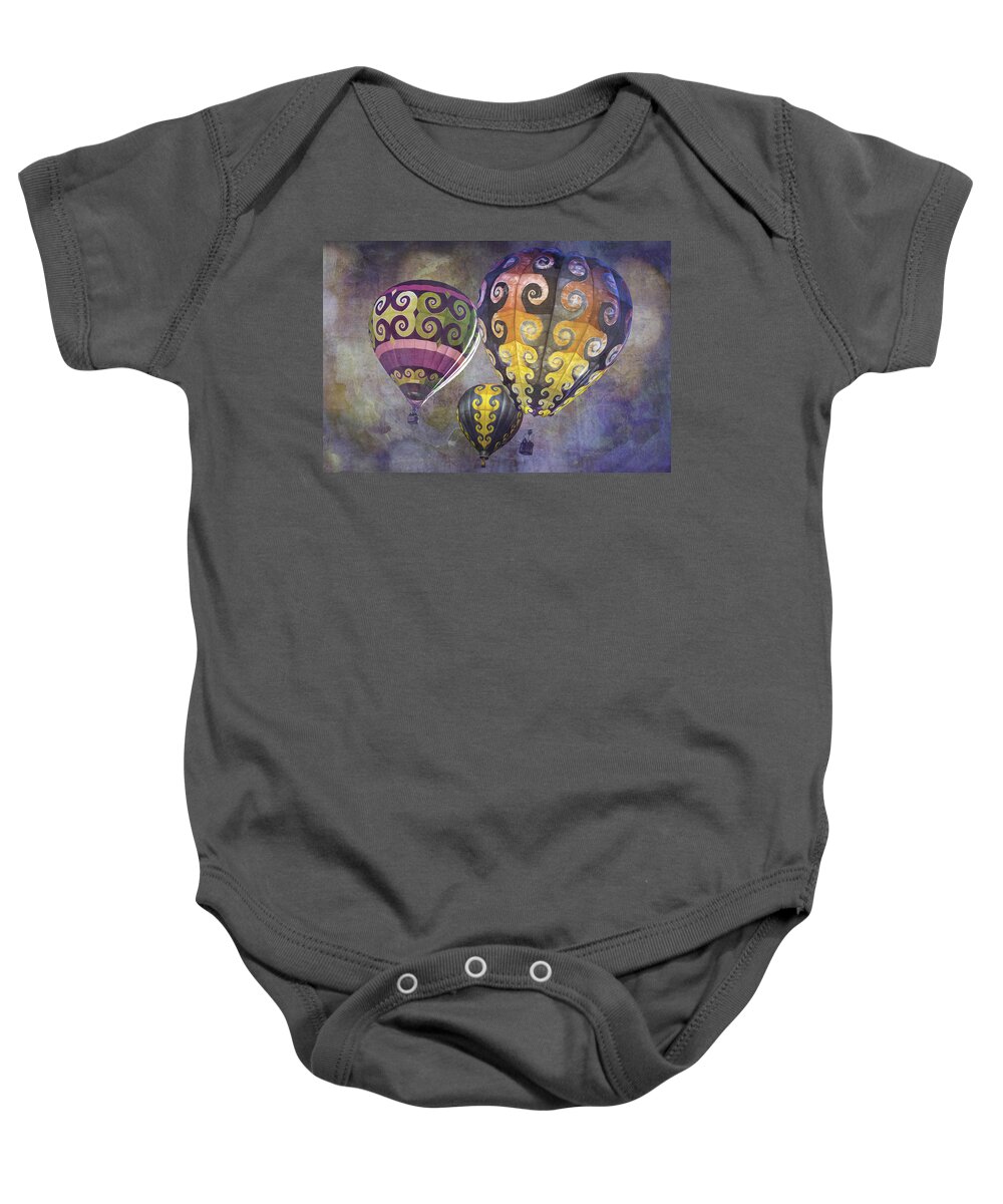Gloria Caeli Baby Onesie featuring the photograph Fractal Trio by Melinda Ledsome