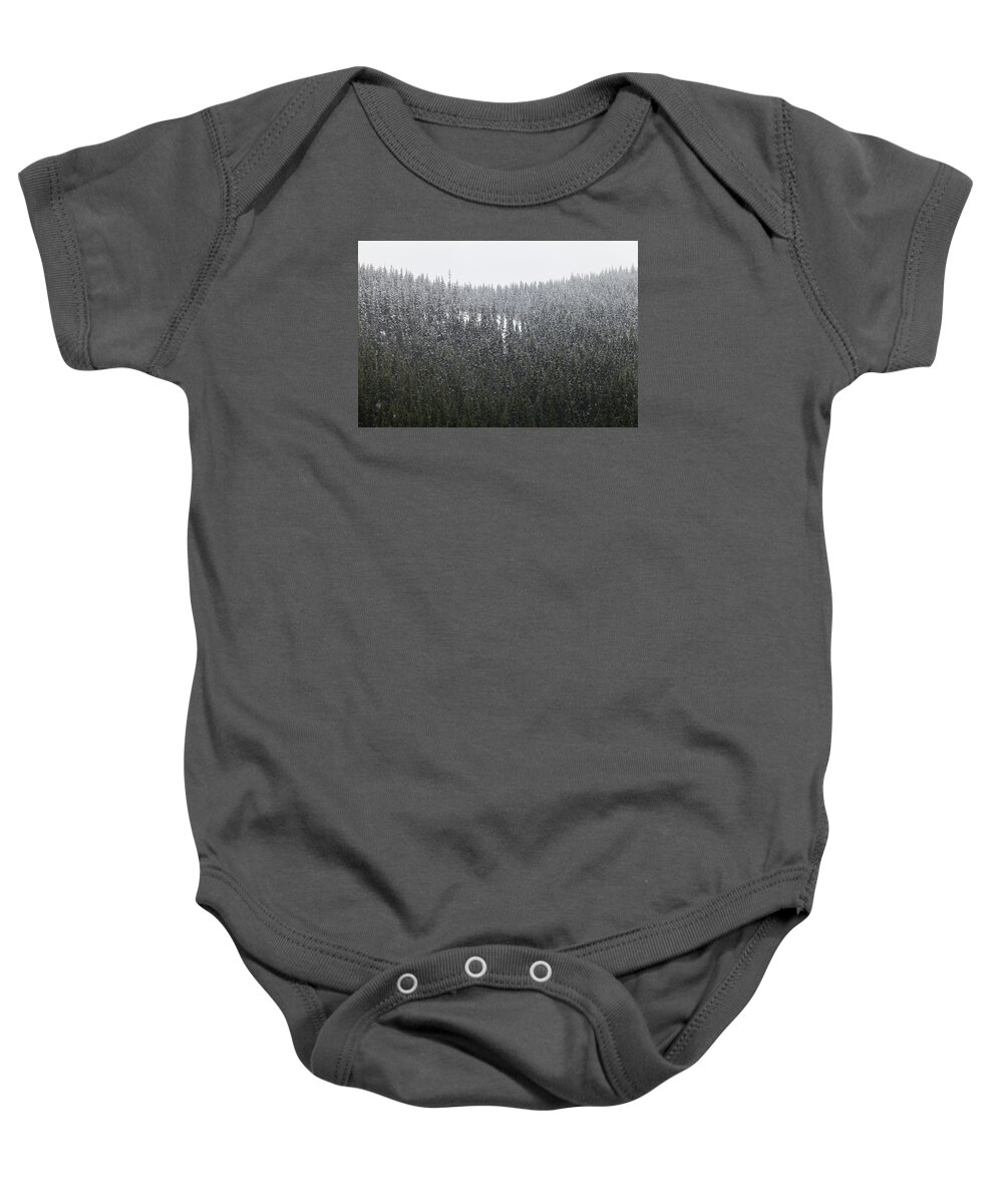 Central Oregon Baby Onesie featuring the photograph Fresh Snow by Scott Slone