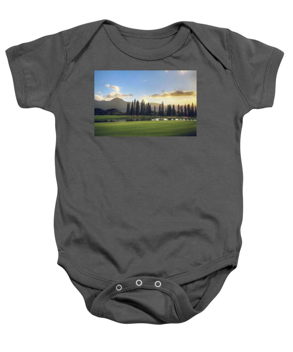 Princeville Makai Golf Club Baby Onesie featuring the photograph From Tonight Until the End of Time by Laurie Search