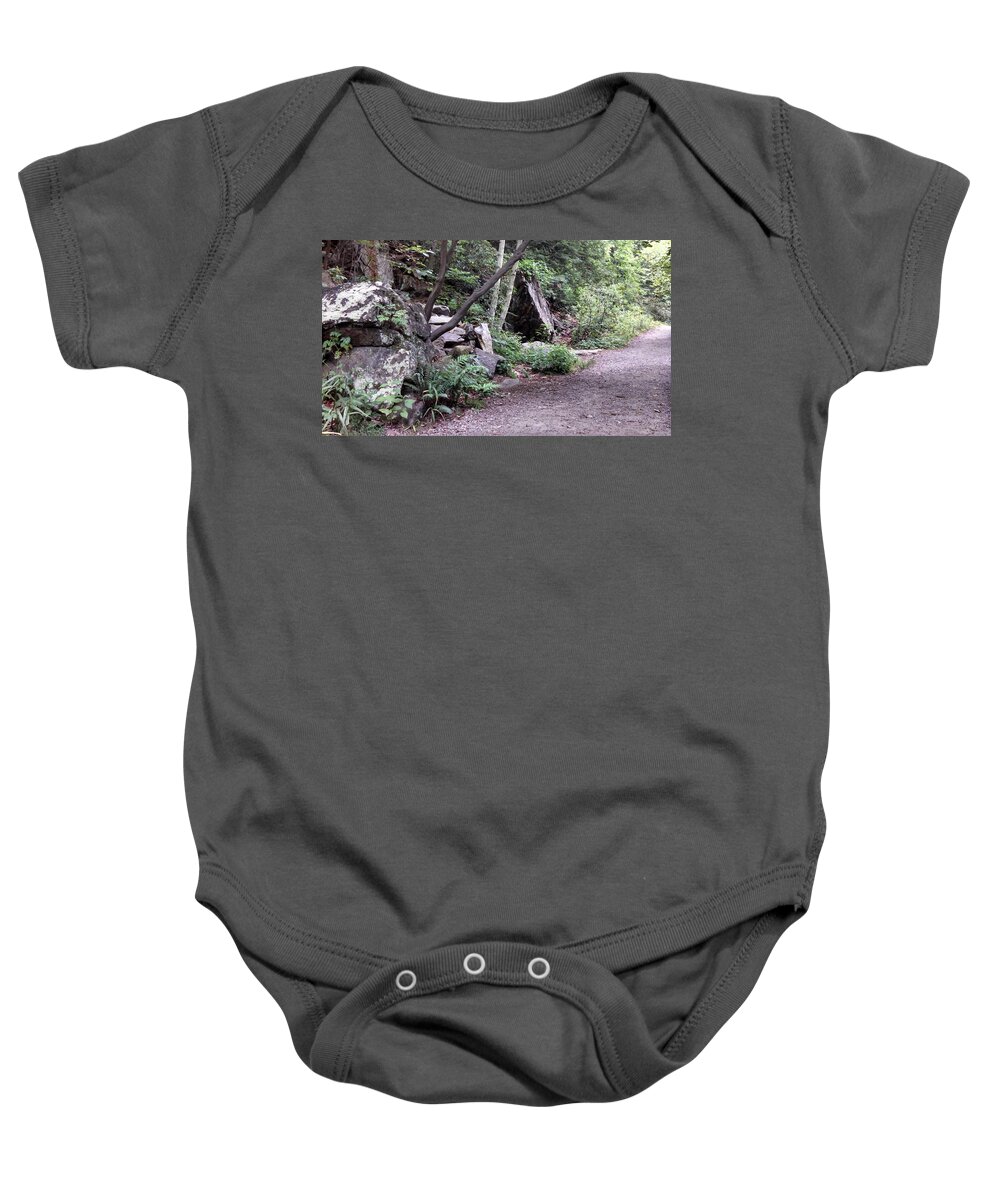 Path Baby Onesie featuring the photograph Fullness Along the Path by Allen Nice-Webb