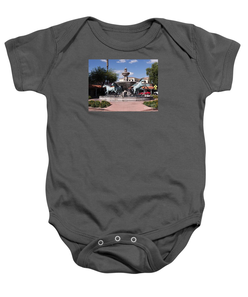 Arizona Baby Onesie featuring the photograph Horses with Vitality and Charm by Brenda Kean