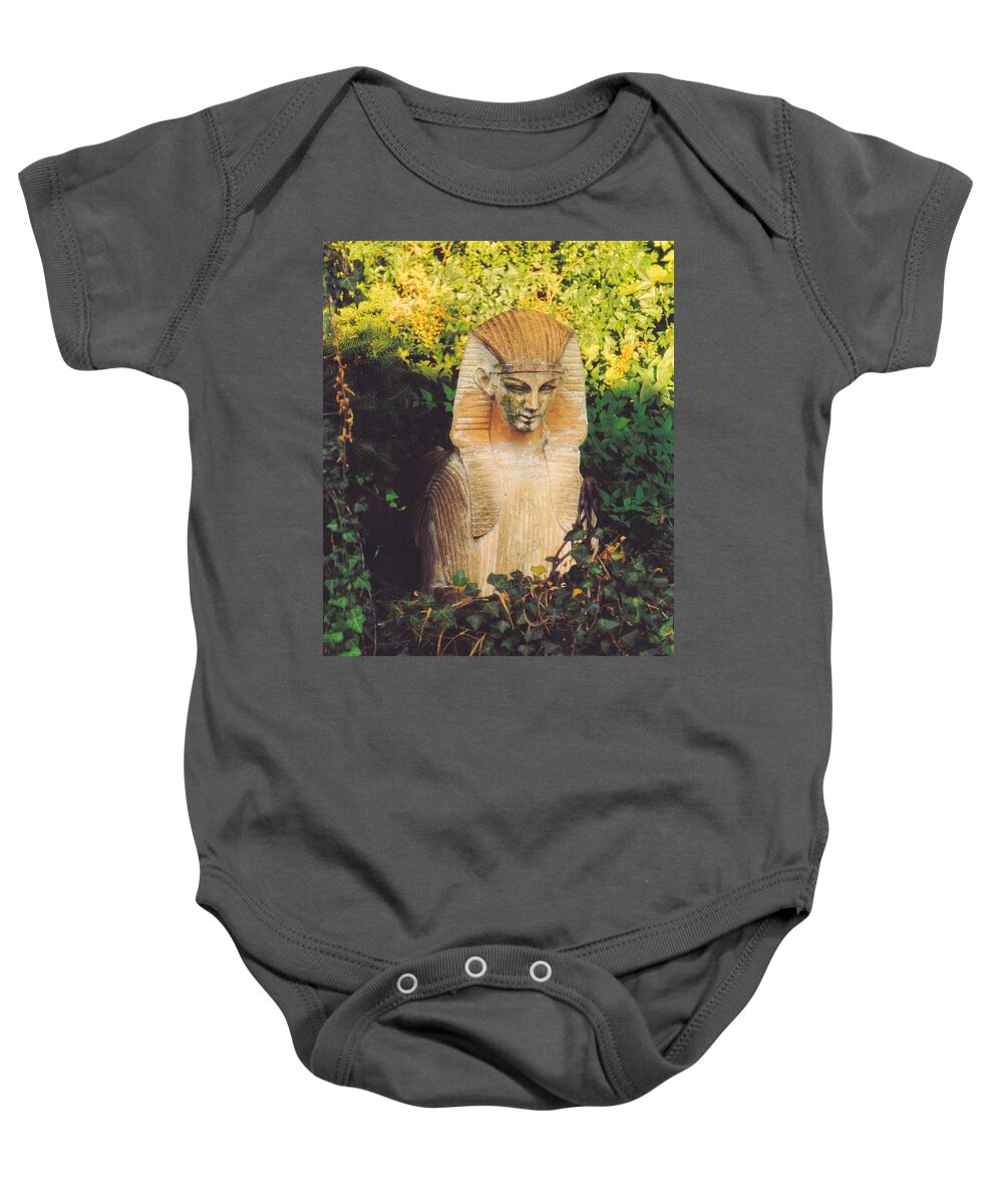 Still Life Baby Onesie featuring the photograph Garden Guardian by Jan Amiss Photography