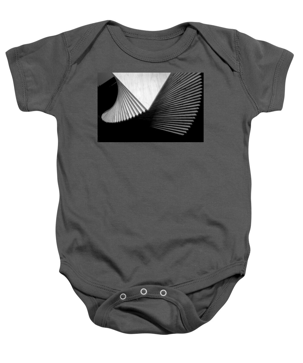 Geometry Baby Onesie featuring the photograph Geometric Shapes and Stairs by Nathan Abbott
