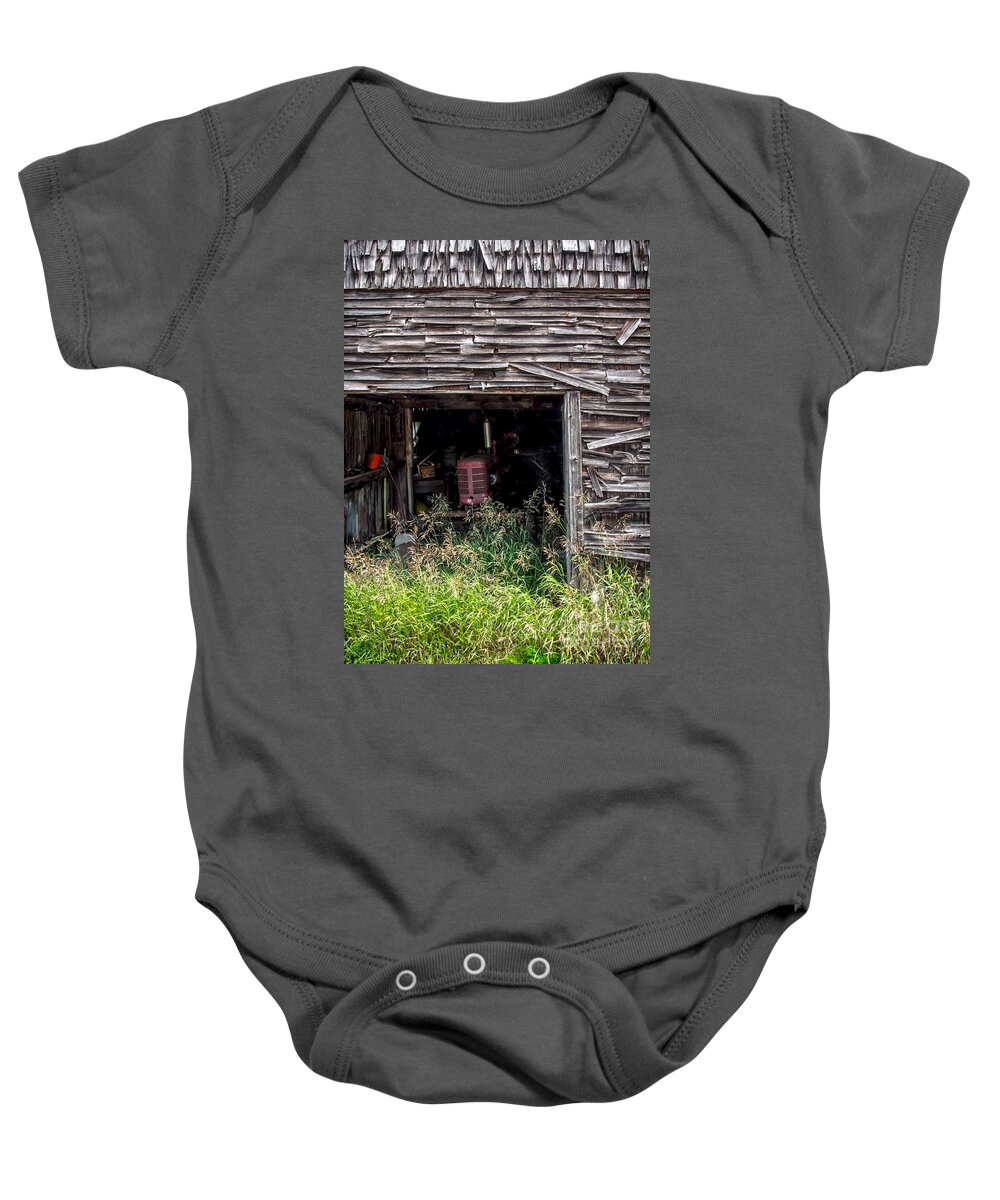 Barn Baby Onesie featuring the photograph Ghosts of Farming's Past 3 by James Aiken