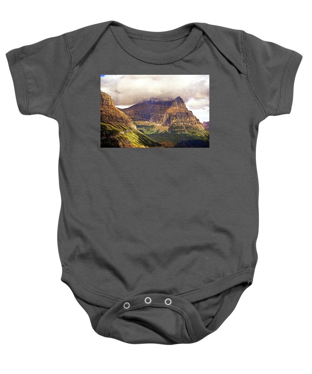 Glacier National Park Baby Onesie featuring the photograph Glacier Mountain Landscape by Marty Koch