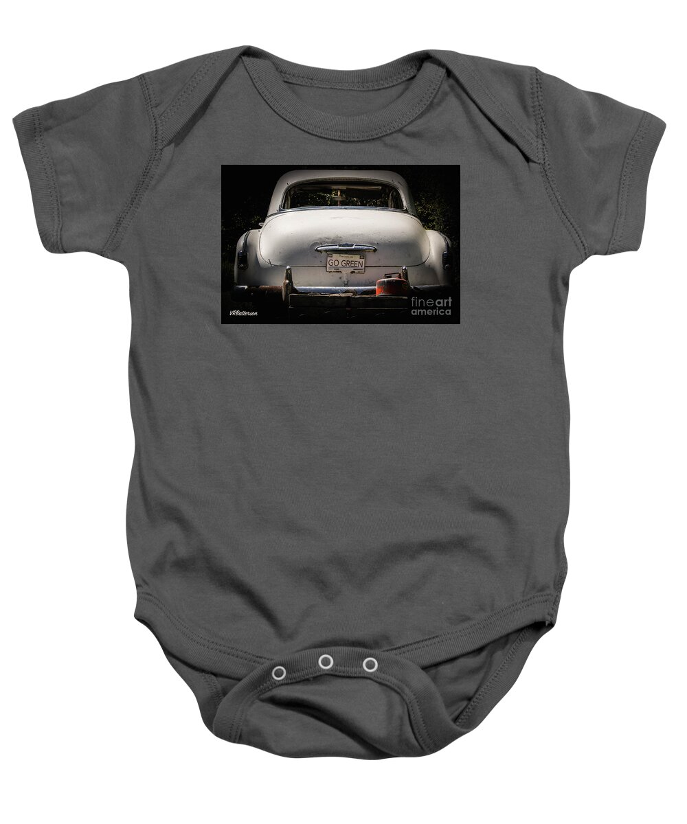 Memphis Baby Onesie featuring the photograph Go Green by Veronica Batterson