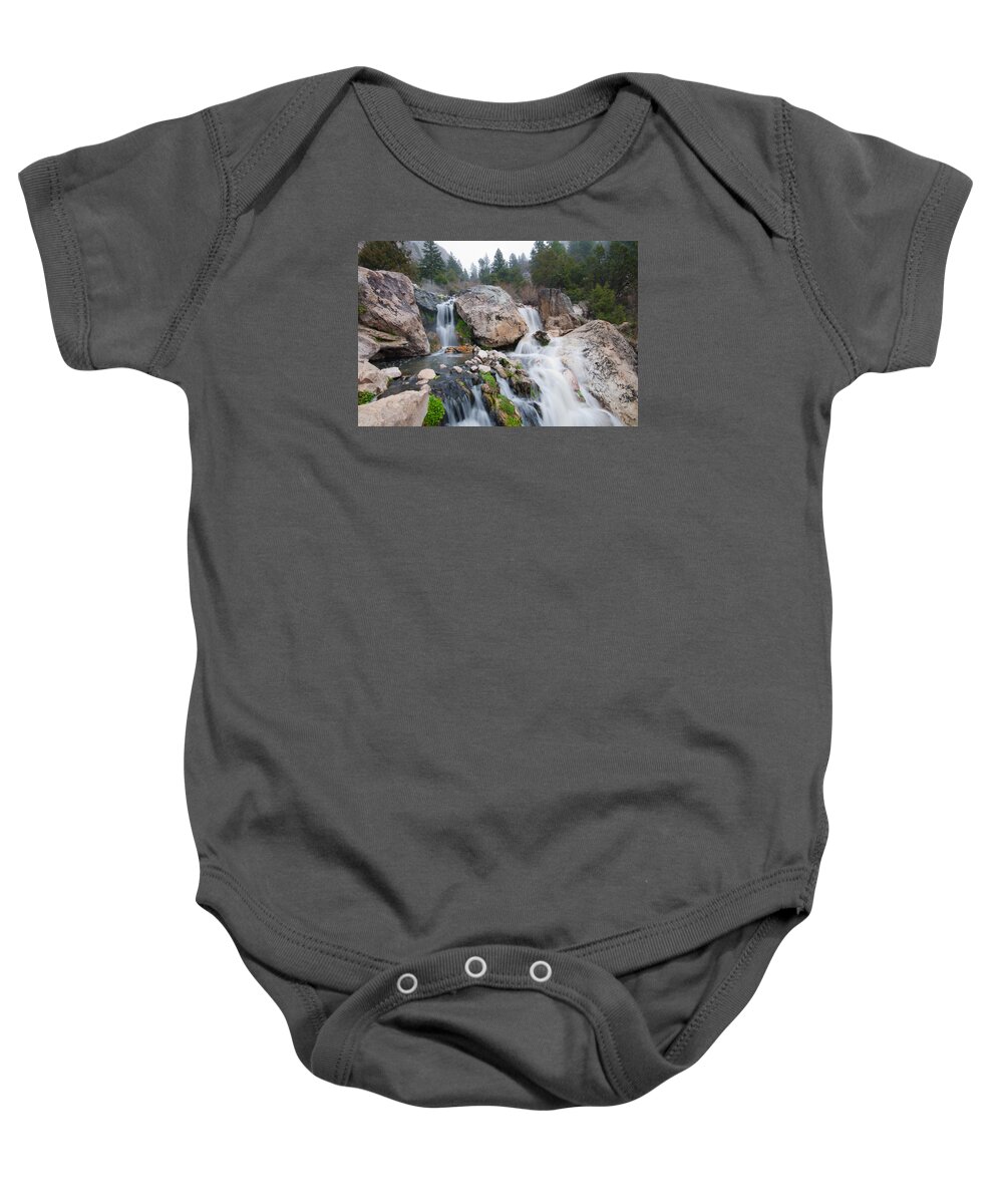 Hot Springs Baby Onesie featuring the photograph Goldbug Hot Springs by Jedediah Hohf