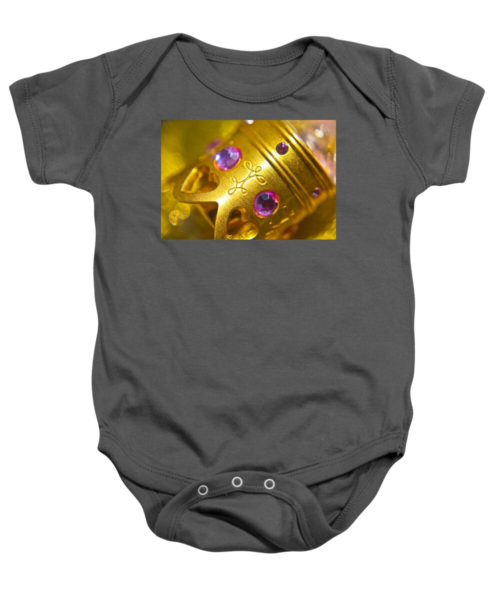 Golden Baby Onesie featuring the photograph Golden Queen by Alex Art