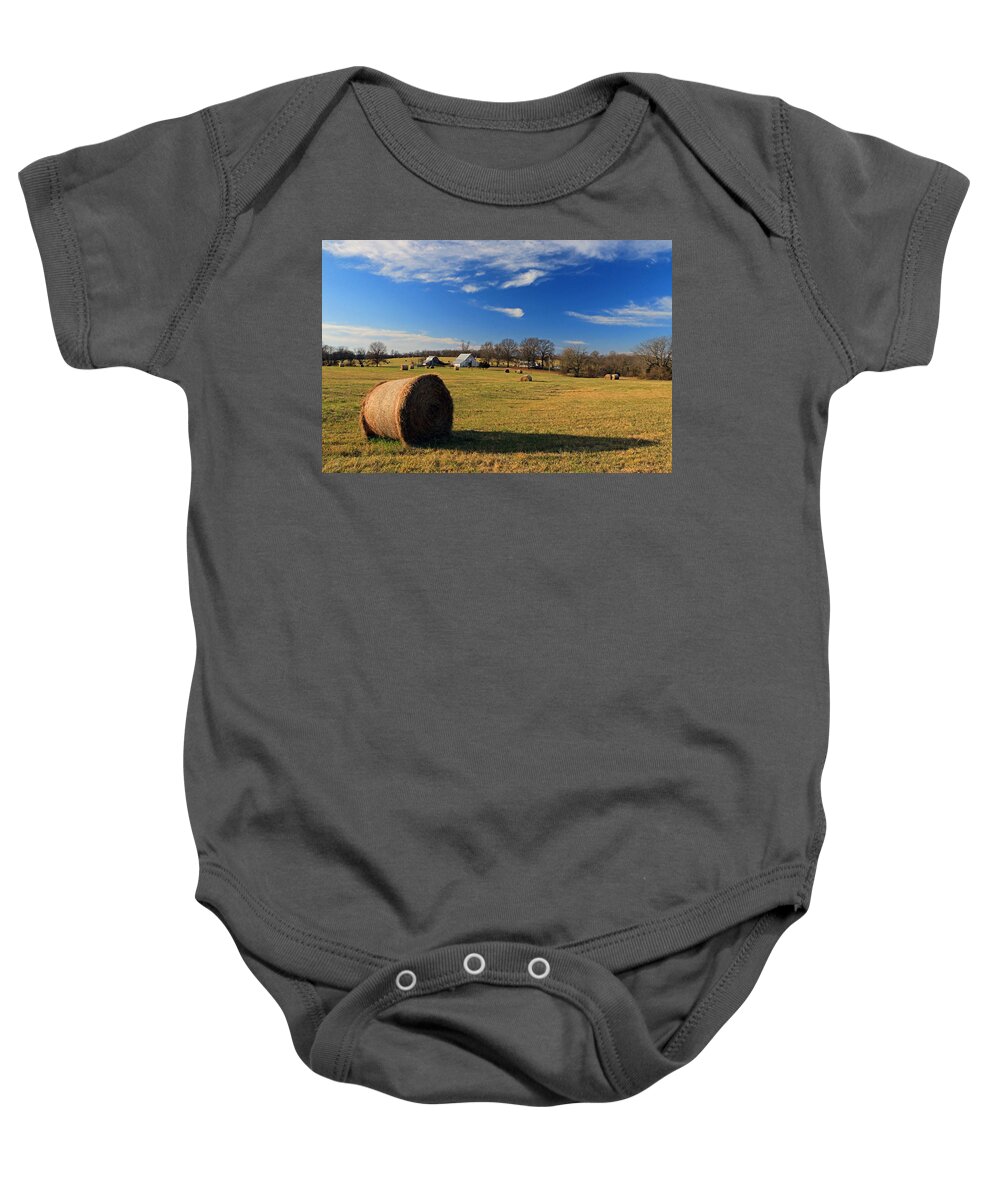 Barn Baby Onesie featuring the photograph Good Morning Missouri by Christopher McKenzie