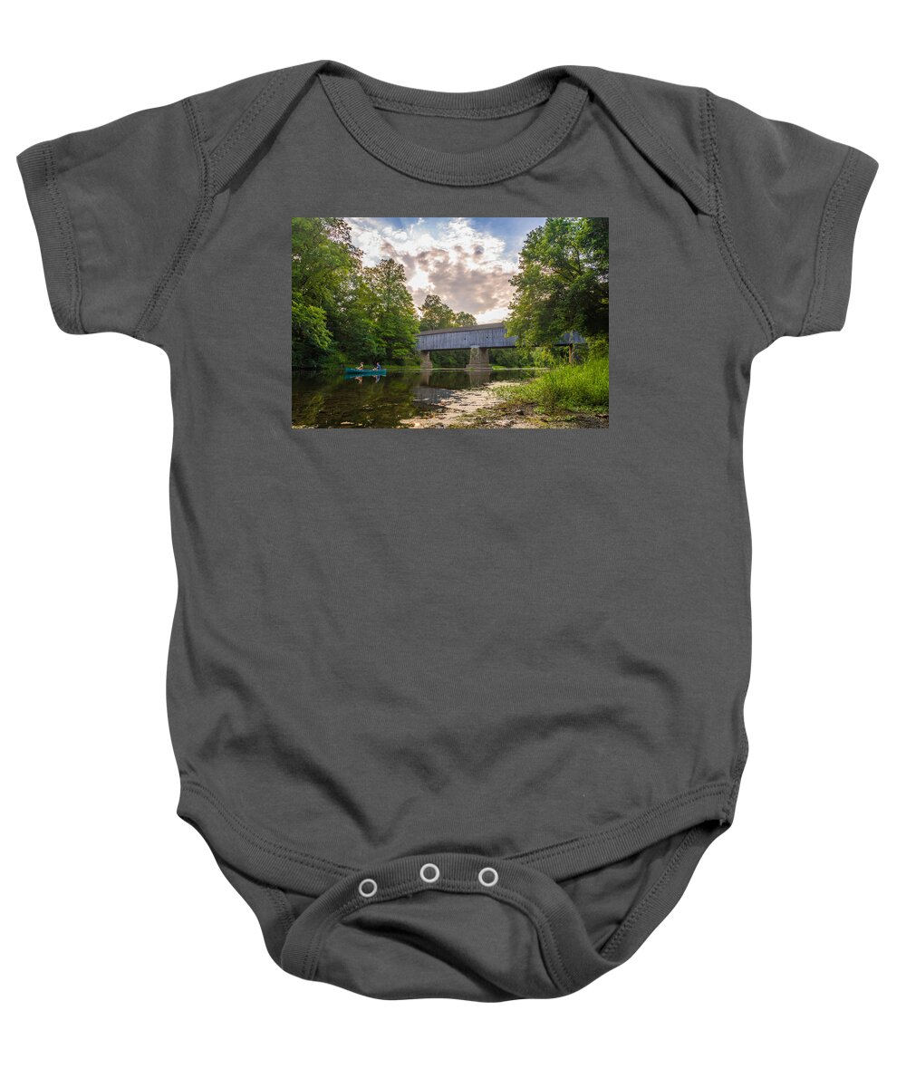 Pennsylvania Baby Onesie featuring the photograph Good to Canoe by Kristopher Schoenleber