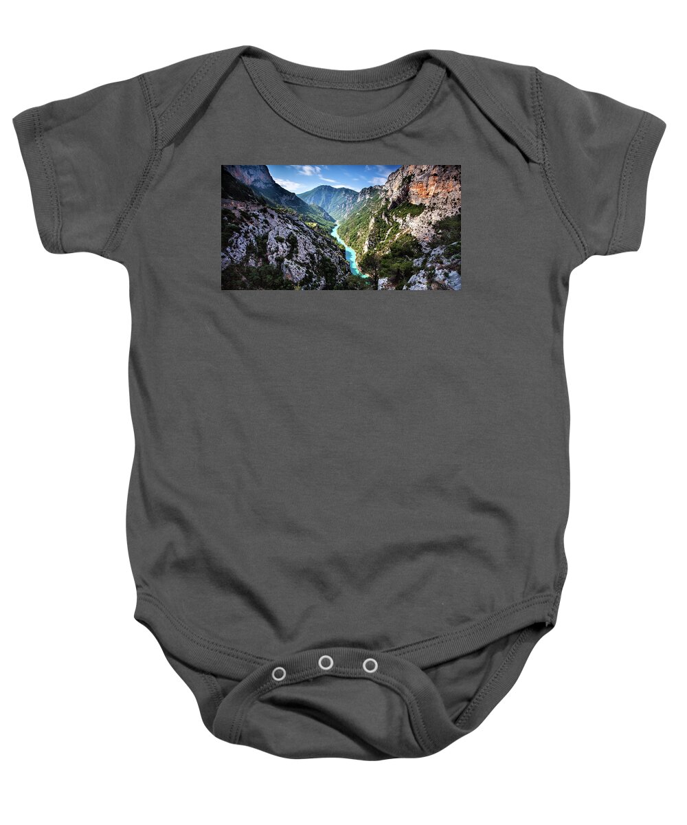 Mountains Baby Onesie featuring the photograph Gorge du Verdon by Jorge Maia