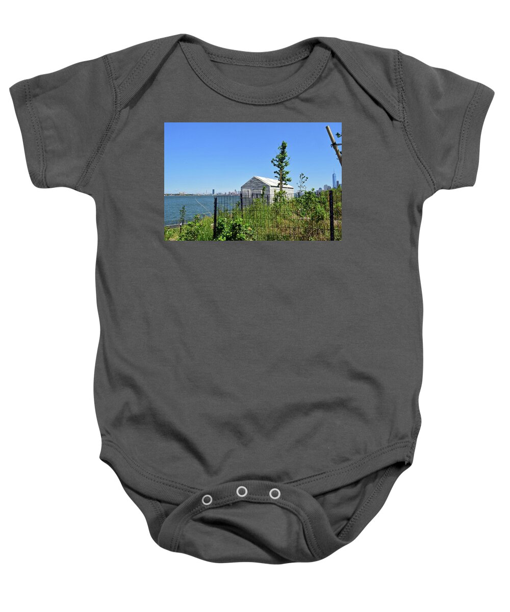 Governors Island Baby Onesie featuring the photograph Governors Island by Sandy Taylor