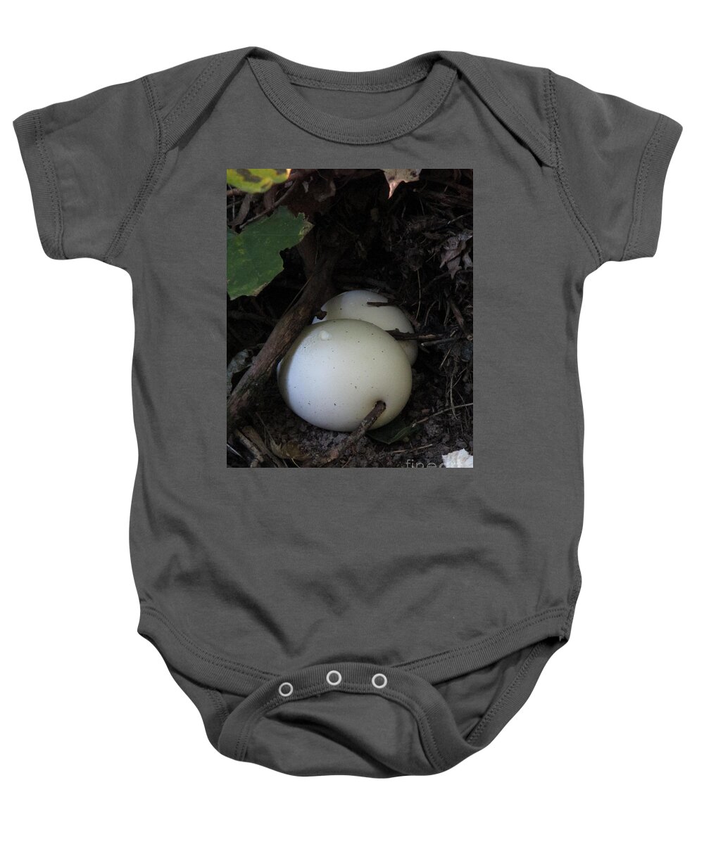 Great Balls Of Fungus Baby Onesie featuring the photograph Great balls of Fungus by Martin Howard