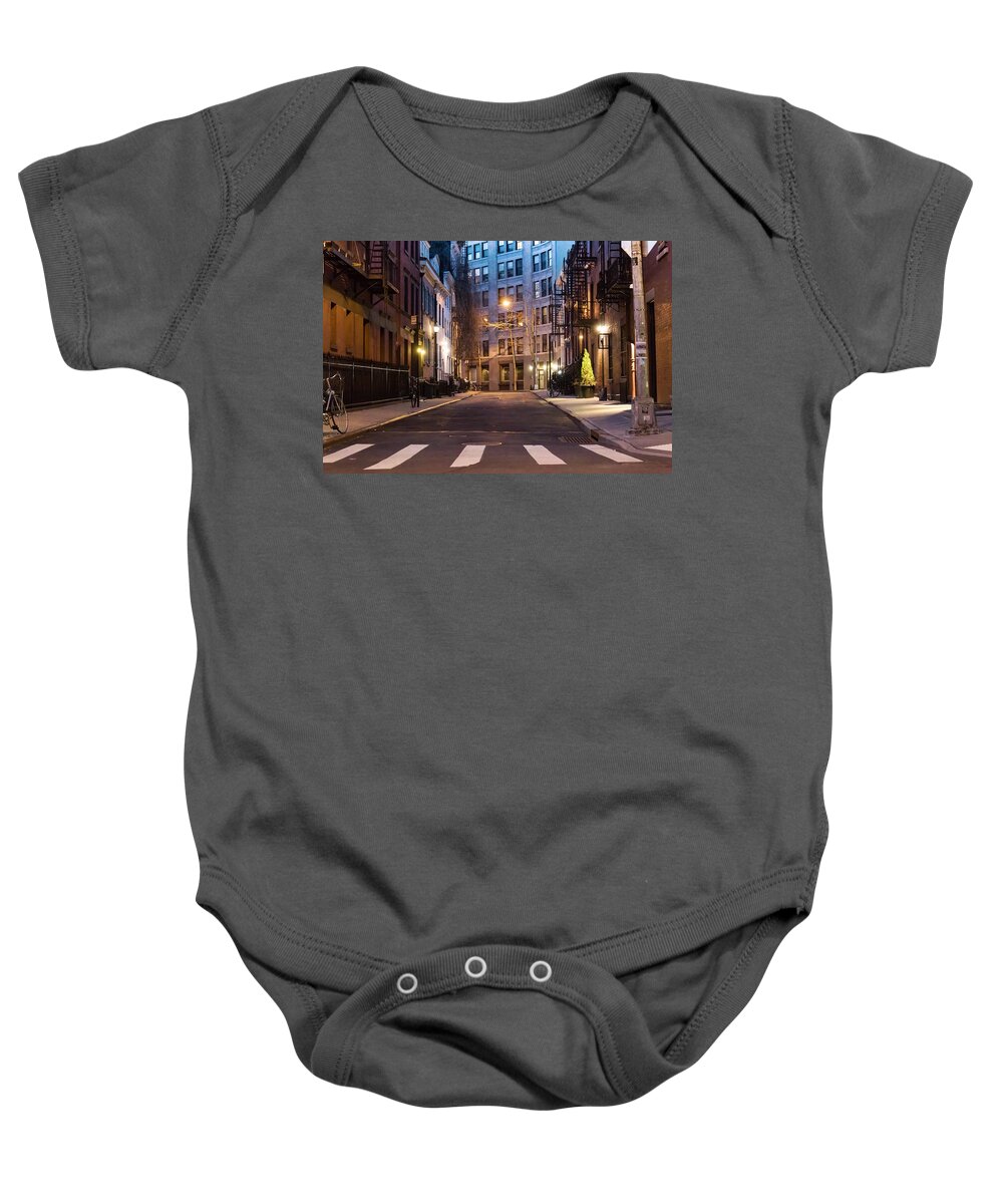 Greenwich Village Baby Onesie featuring the photograph Greenwich Village by Alison Frank