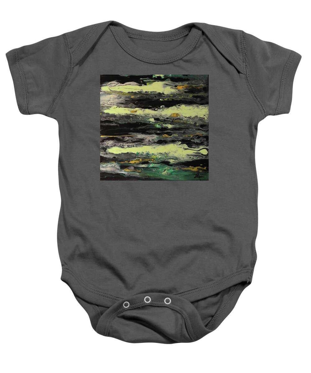 Stages Baby Onesie featuring the painting Grief by Todd Hoover